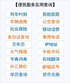 便民服务使用查询